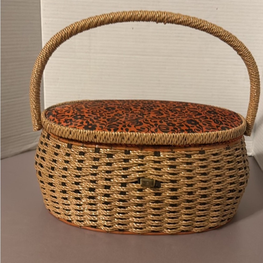 Vintage sewing basket